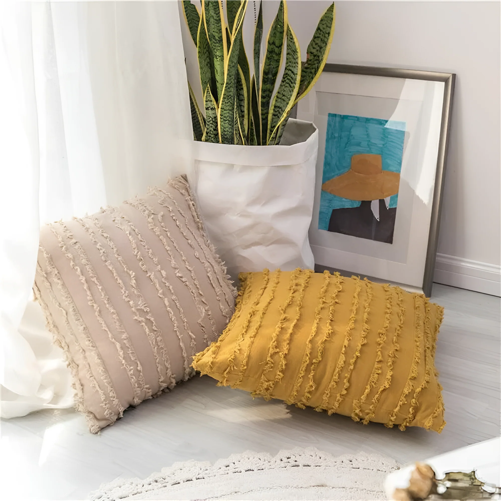Bohemian Fringe Cushion Cover - Image 8