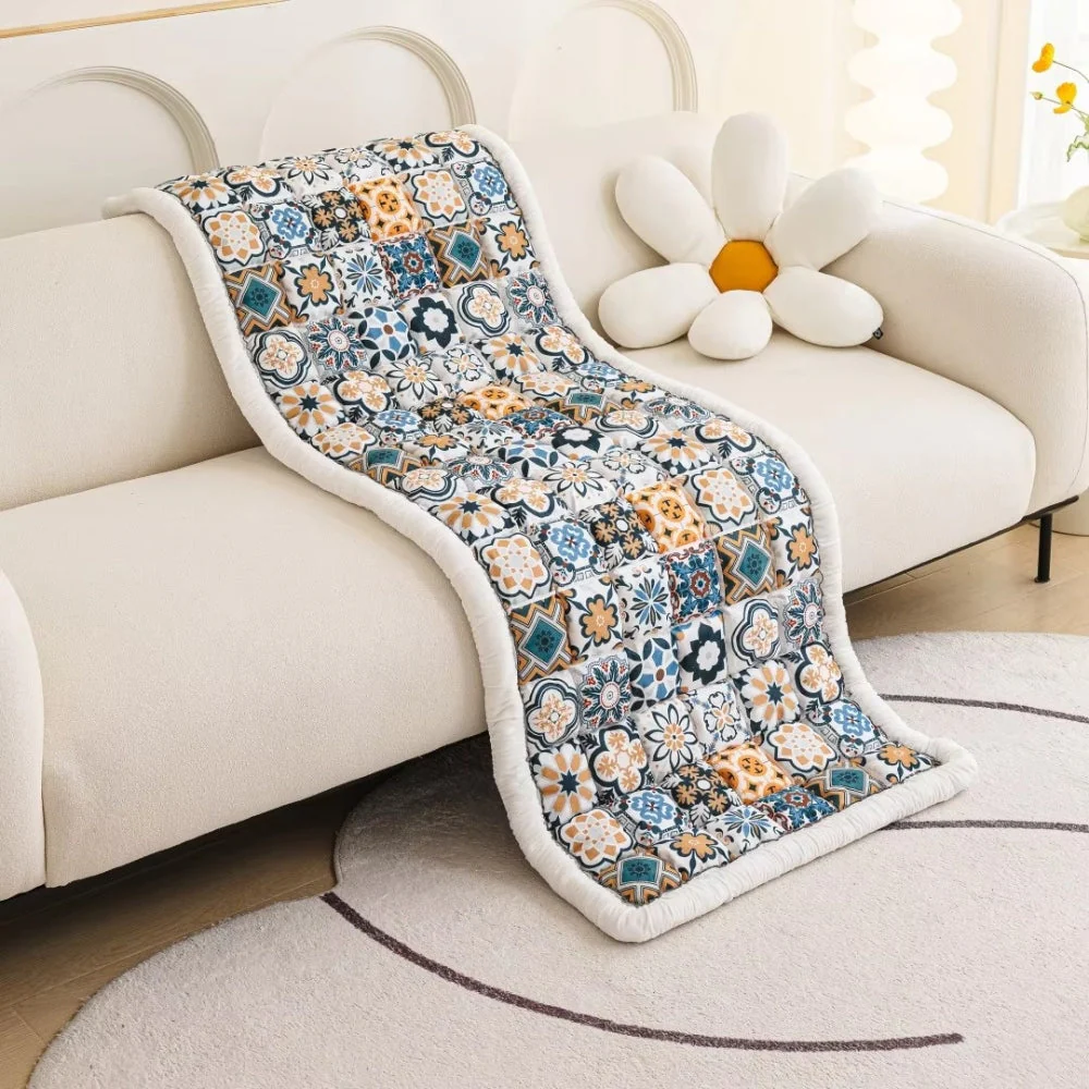 Bohemian Printed Quilted Sofa Cover - Image 12
