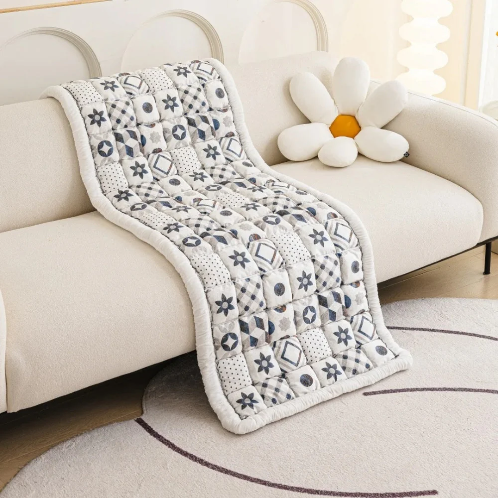 Bohemian Printed Quilted Sofa Cover - Image 13