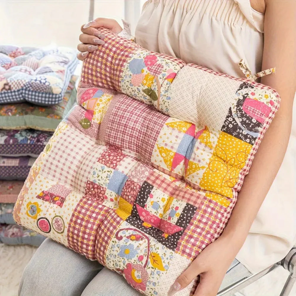 Boho Floral Thick Seat Cushions - Image 8