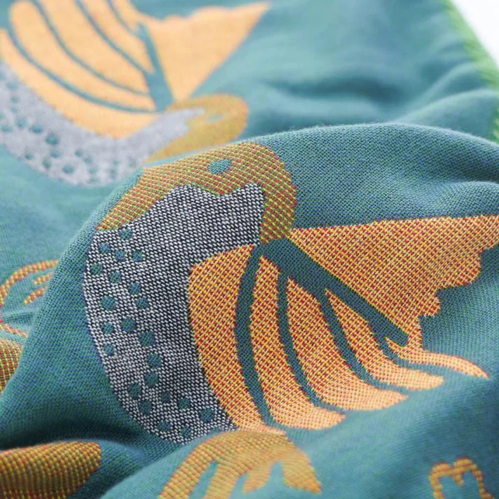 Scandinavian Bird Cotton Gauze Pillowcases (2pcs) - Image 5