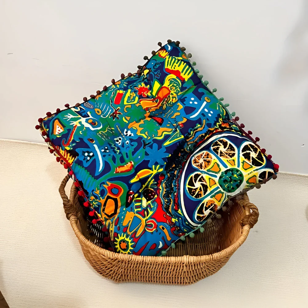 Boho Style Square Floor Cushion - Image 3