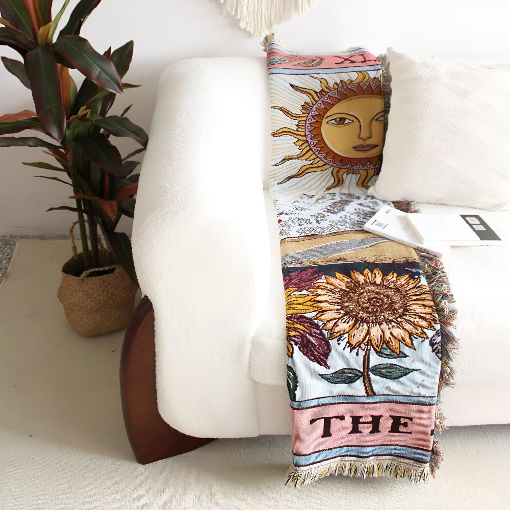 Boho Sun Tapestry Blanket - Image 3