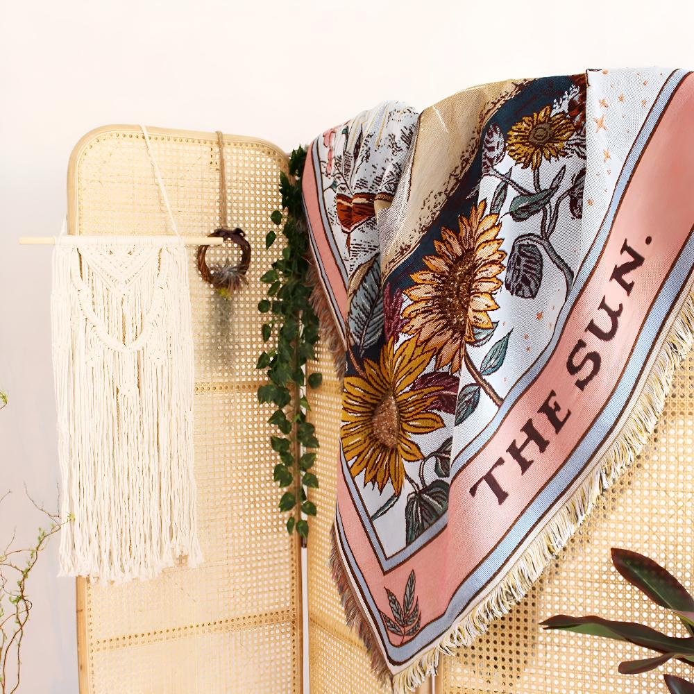 Boho Sun Tapestry Blanket - Image 6