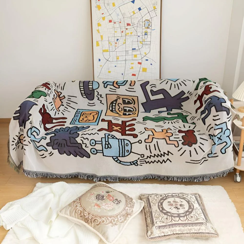 Bold Expressions Tassel Blanket - Image 4