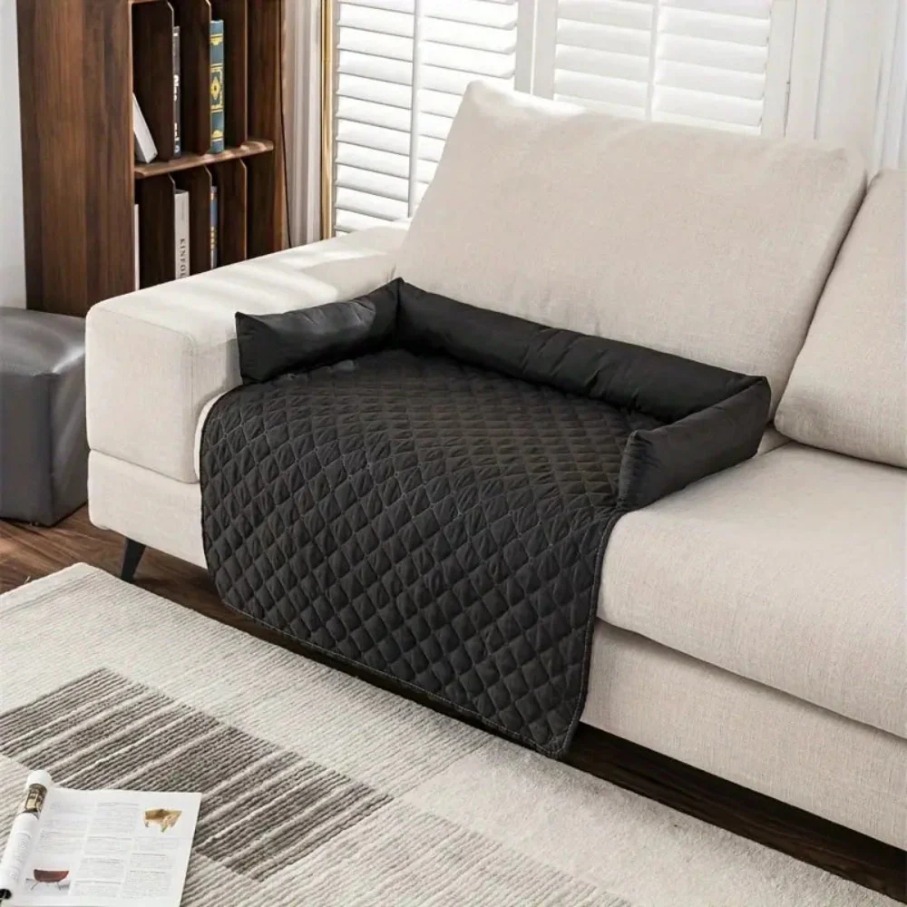 Bolstered Quilted Pet Sofa Protector - Image 3