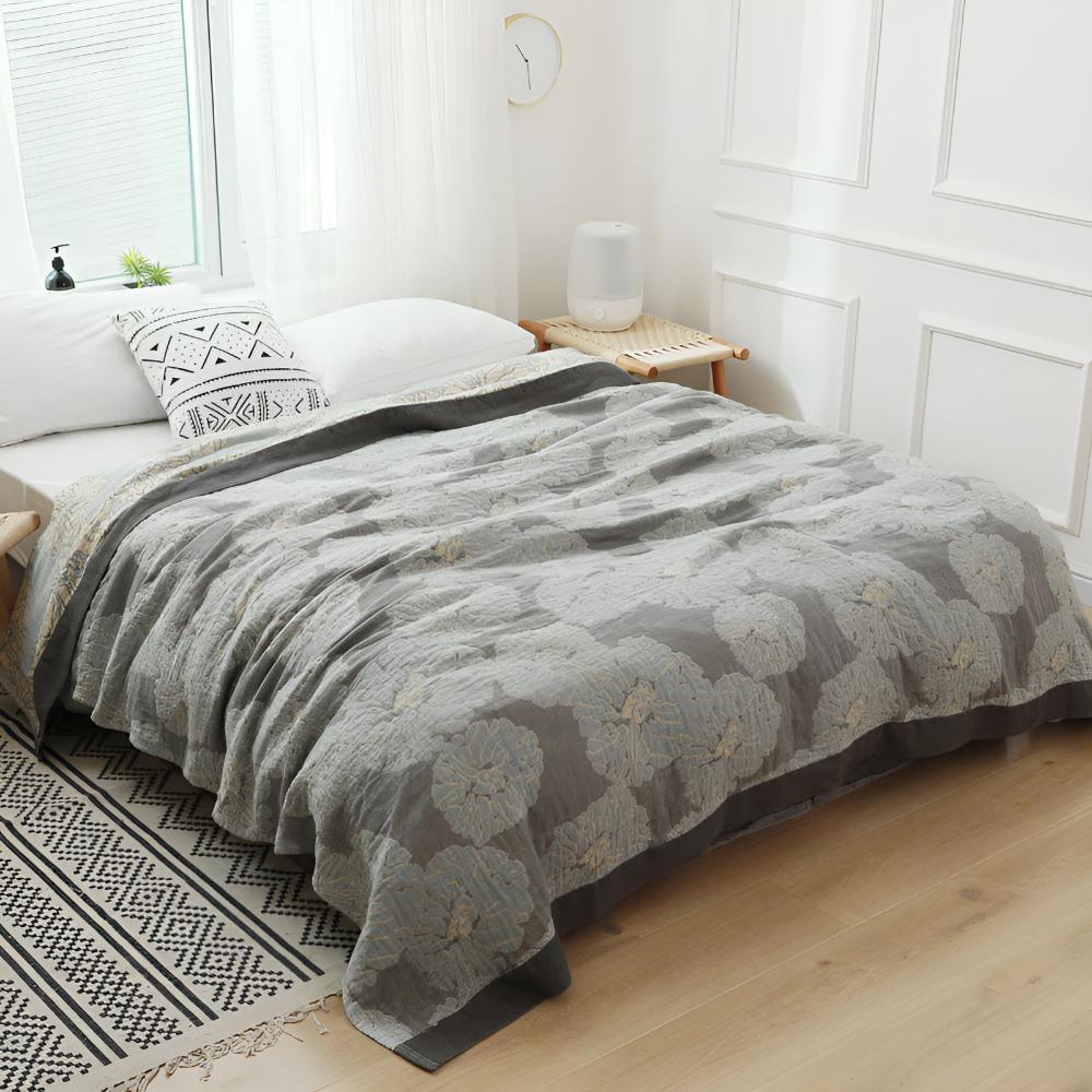 Botanical Bliss Cotton Blanket - Image 2