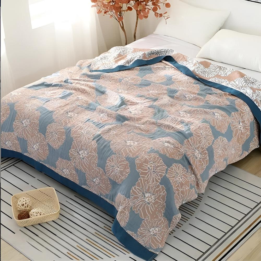 Botanical Bliss Cotton Blanket - Image 4