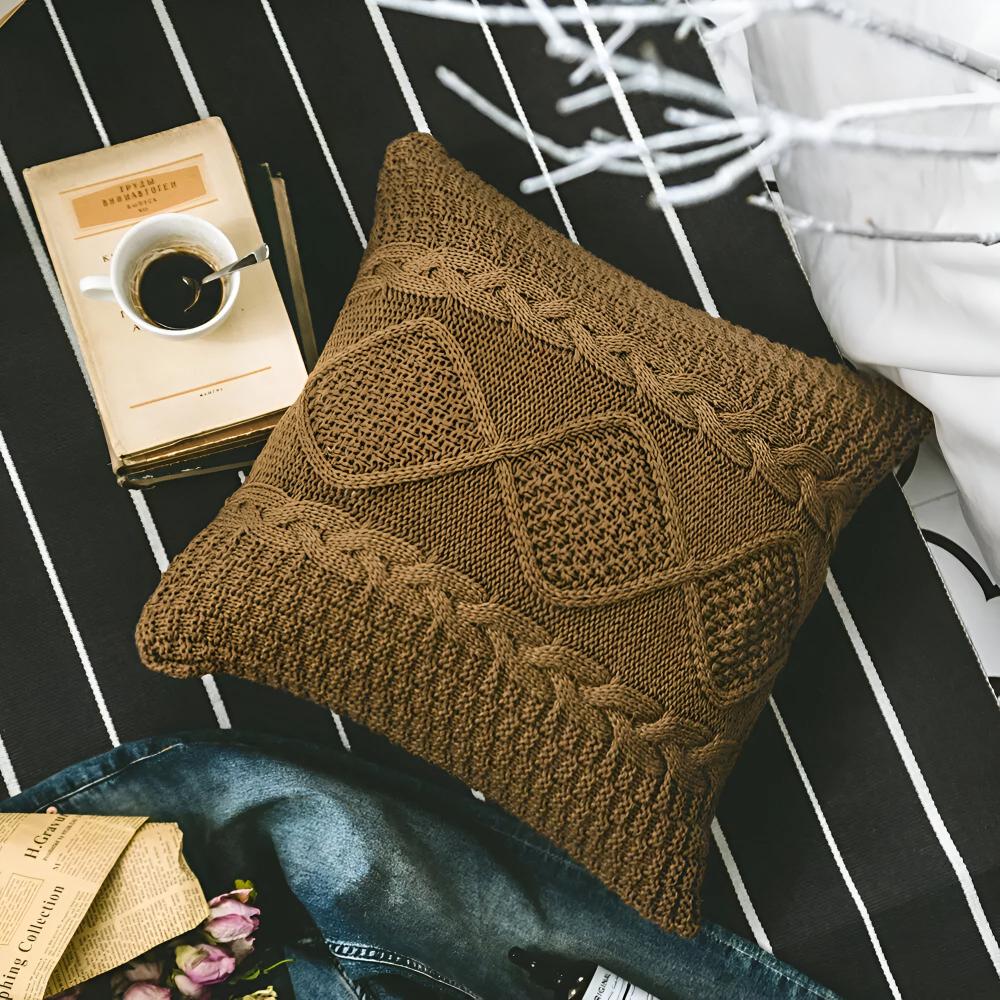 Braided Knitted Cushion Cover - Image 3
