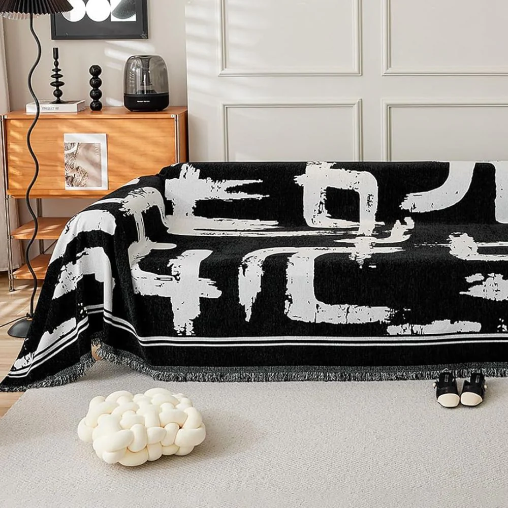 Brushstroke Art Sofa Cover - Image 5