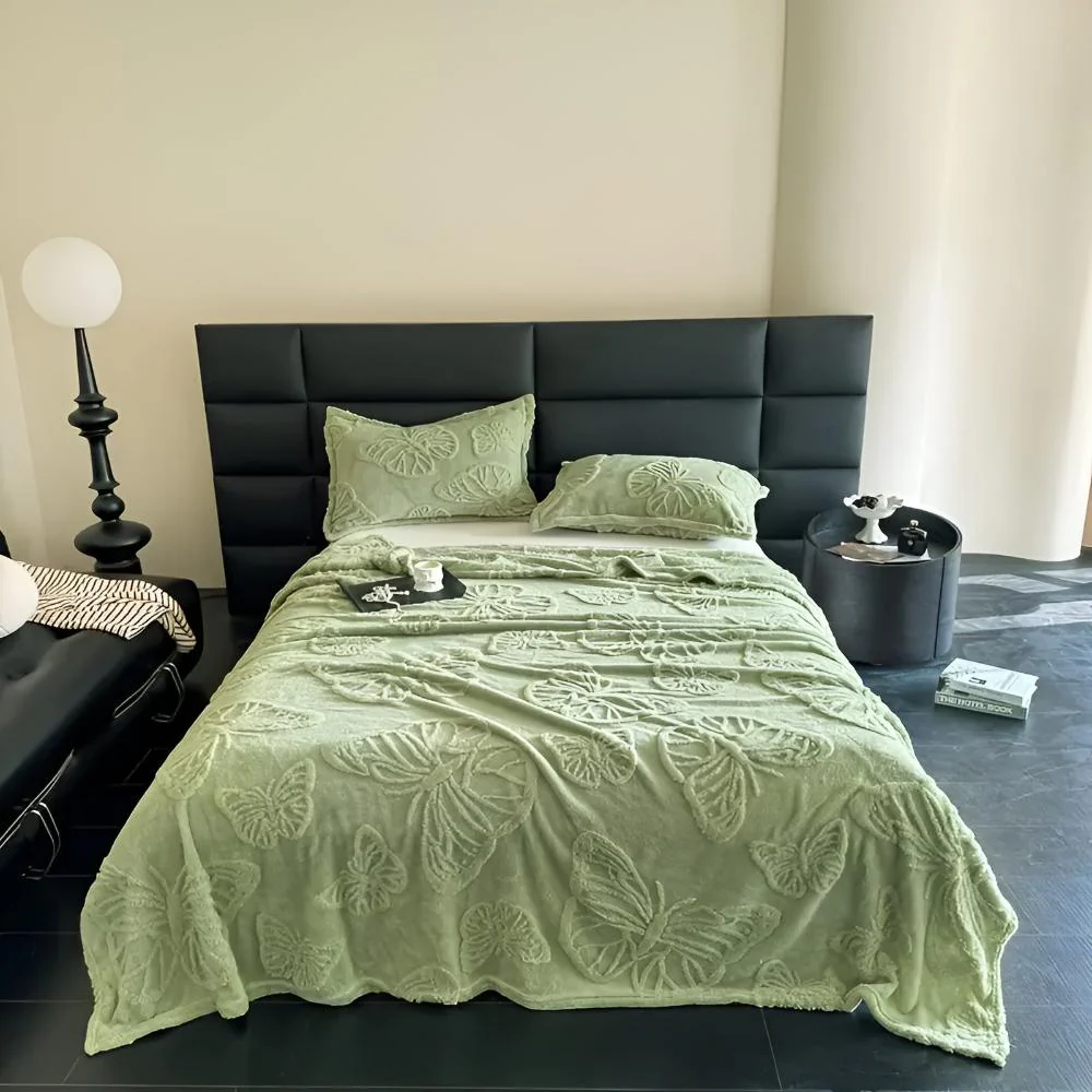 Butterfly Jacquard Flannel Blanket - Image 10