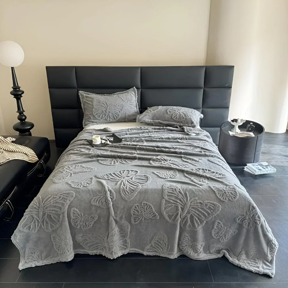 Butterfly Jacquard Flannel Blanket - Image 11
