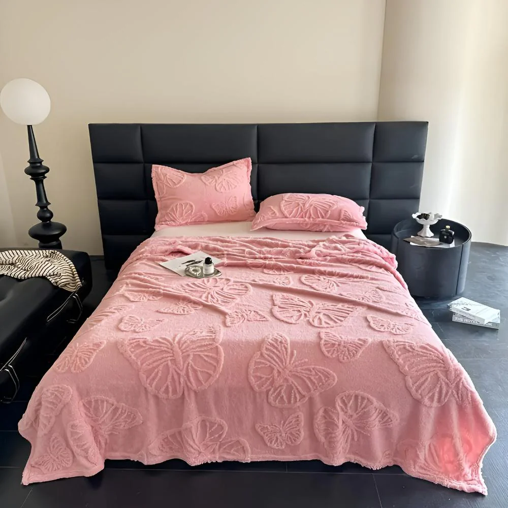 Butterfly Jacquard Flannel Blanket - Image 12