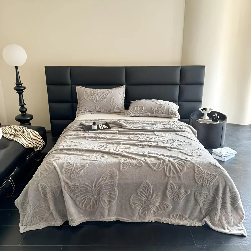 Butterfly Jacquard Flannel Blanket - Image 14
