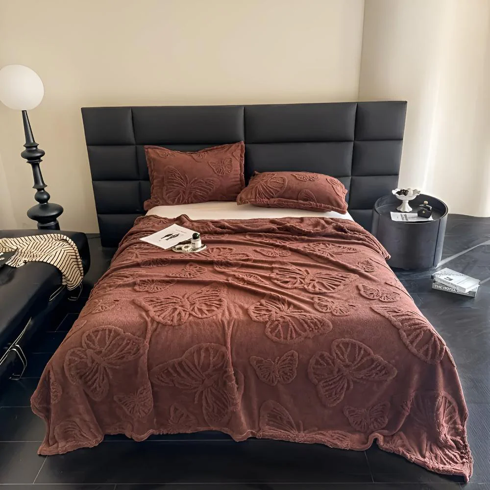 Butterfly Jacquard Flannel Blanket - Image 8
