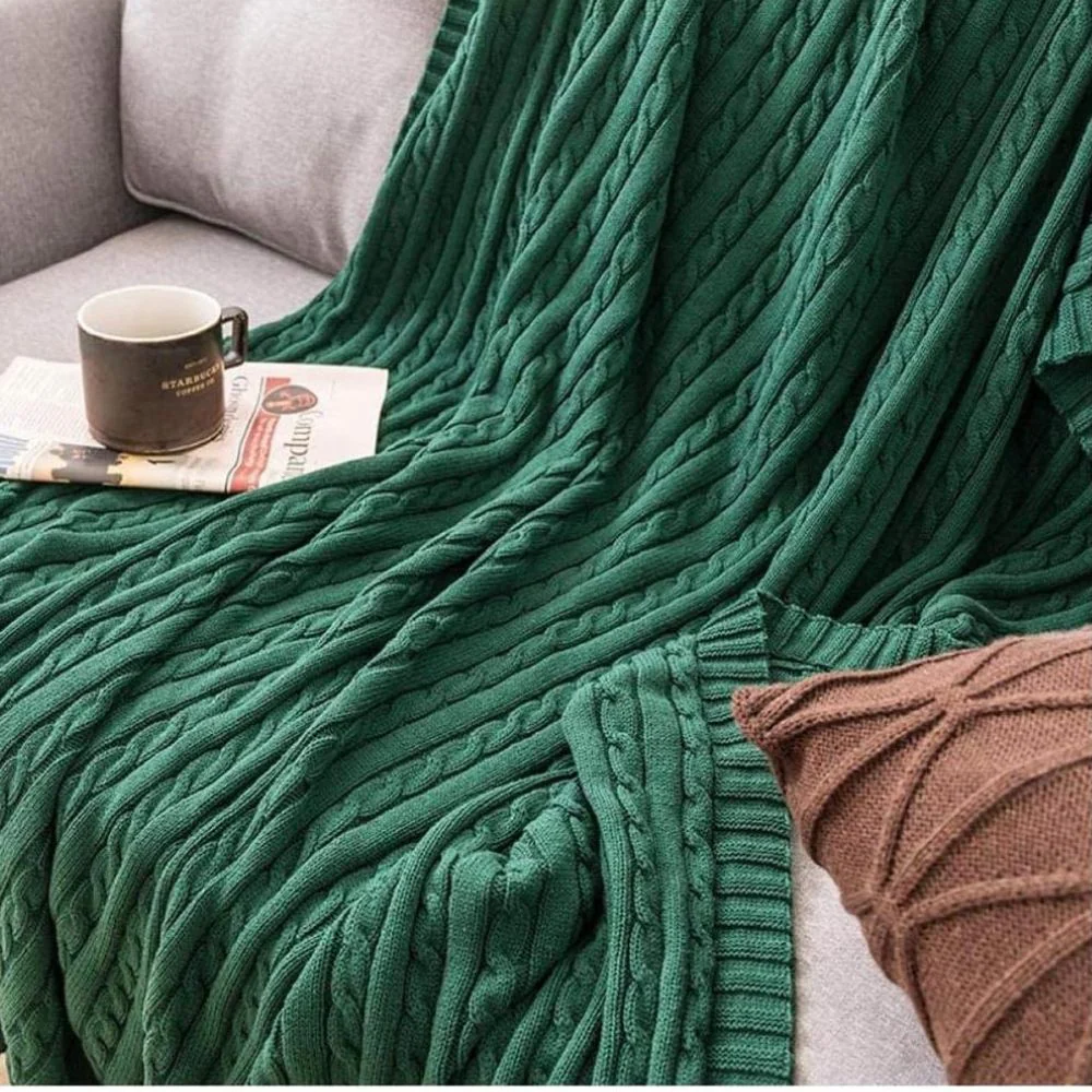 Braid Knitted Cotton Throw - Image 12