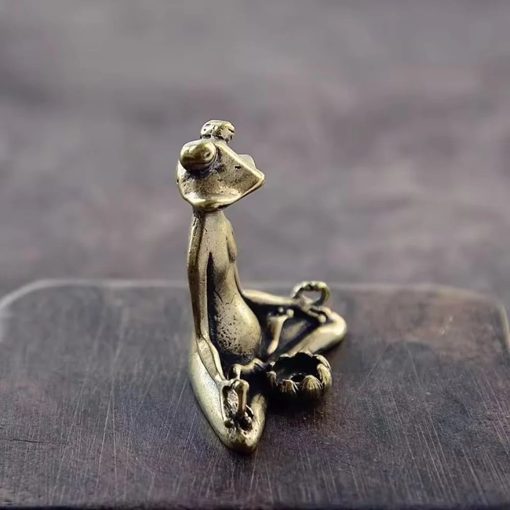 Calm Lotus Frog Miniature Figurine - Image 5