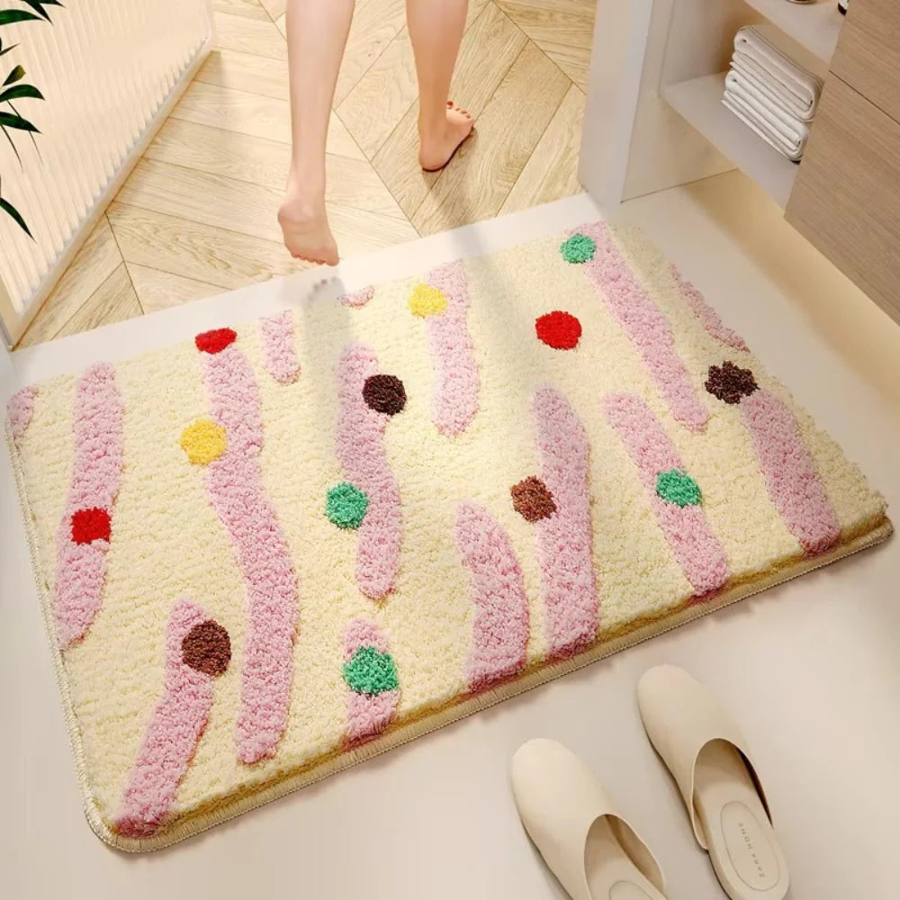 Candy Color Clash Bath Mat - Image 5