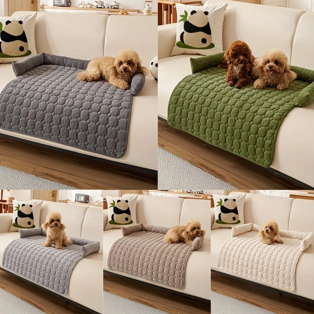 Canine Non-Slip Bolster Pet Quilted Bed - Image 7
