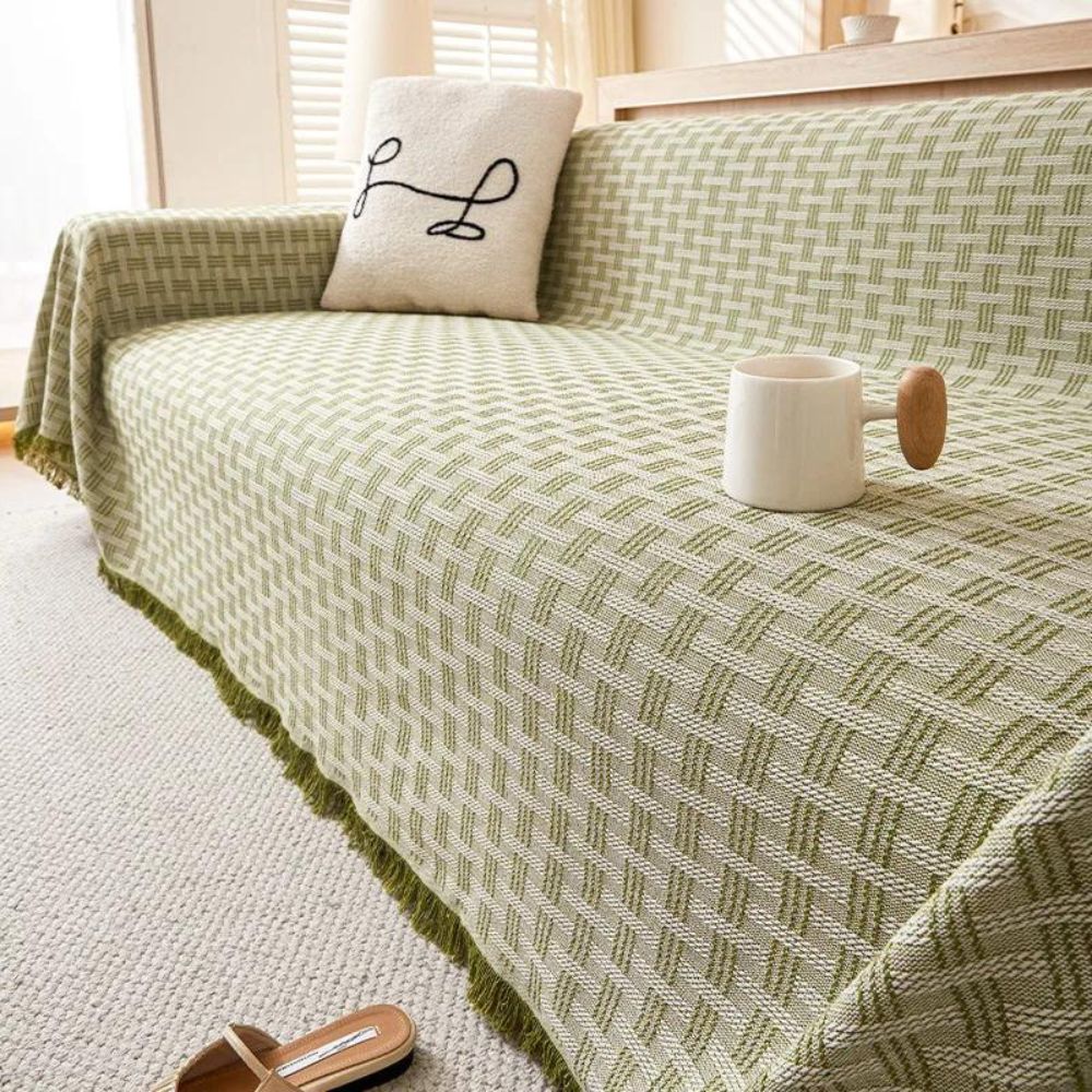 Casa Serene Geometric Sofa Cover - Image 4