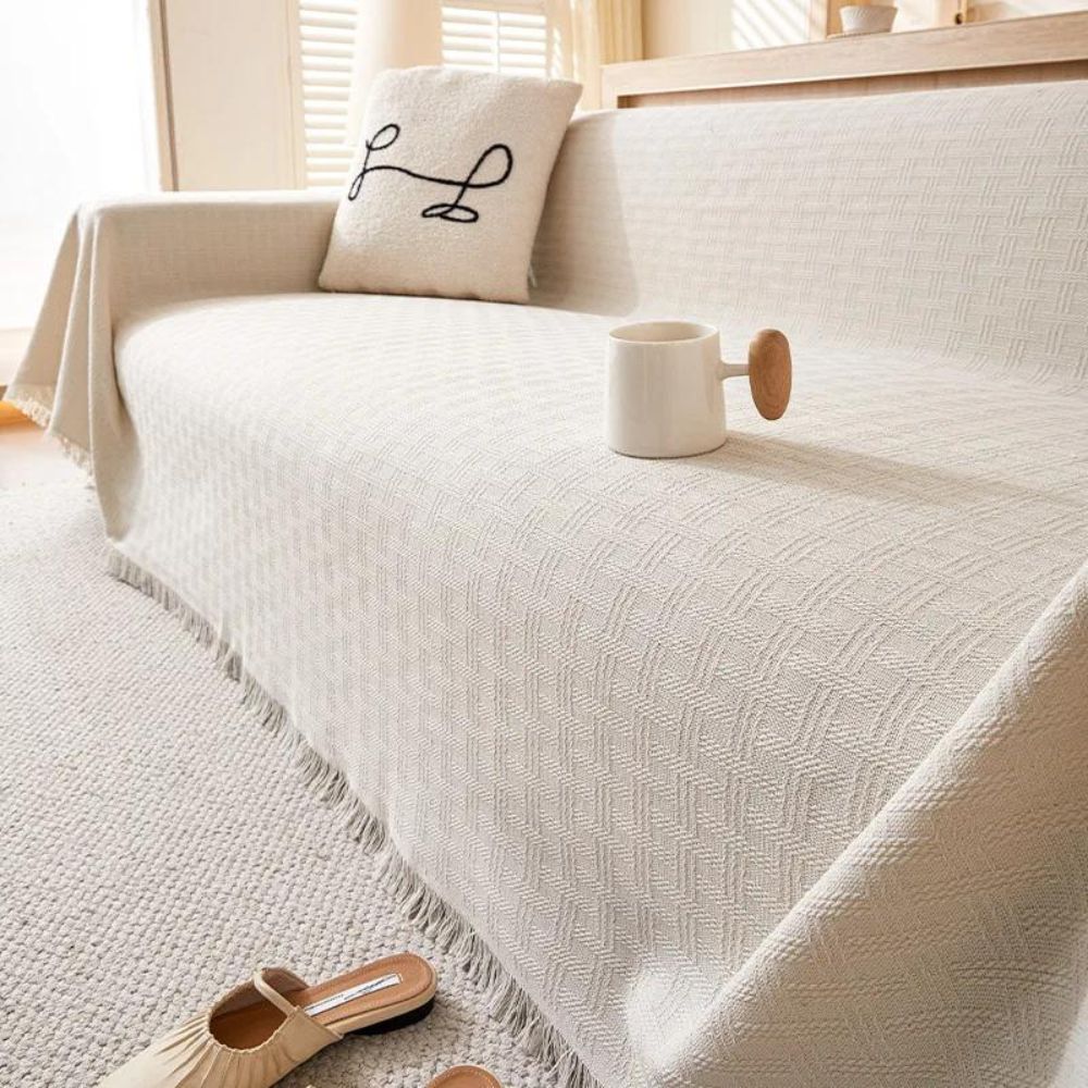 Casa Serene Geometric Sofa Cover - Image 6
