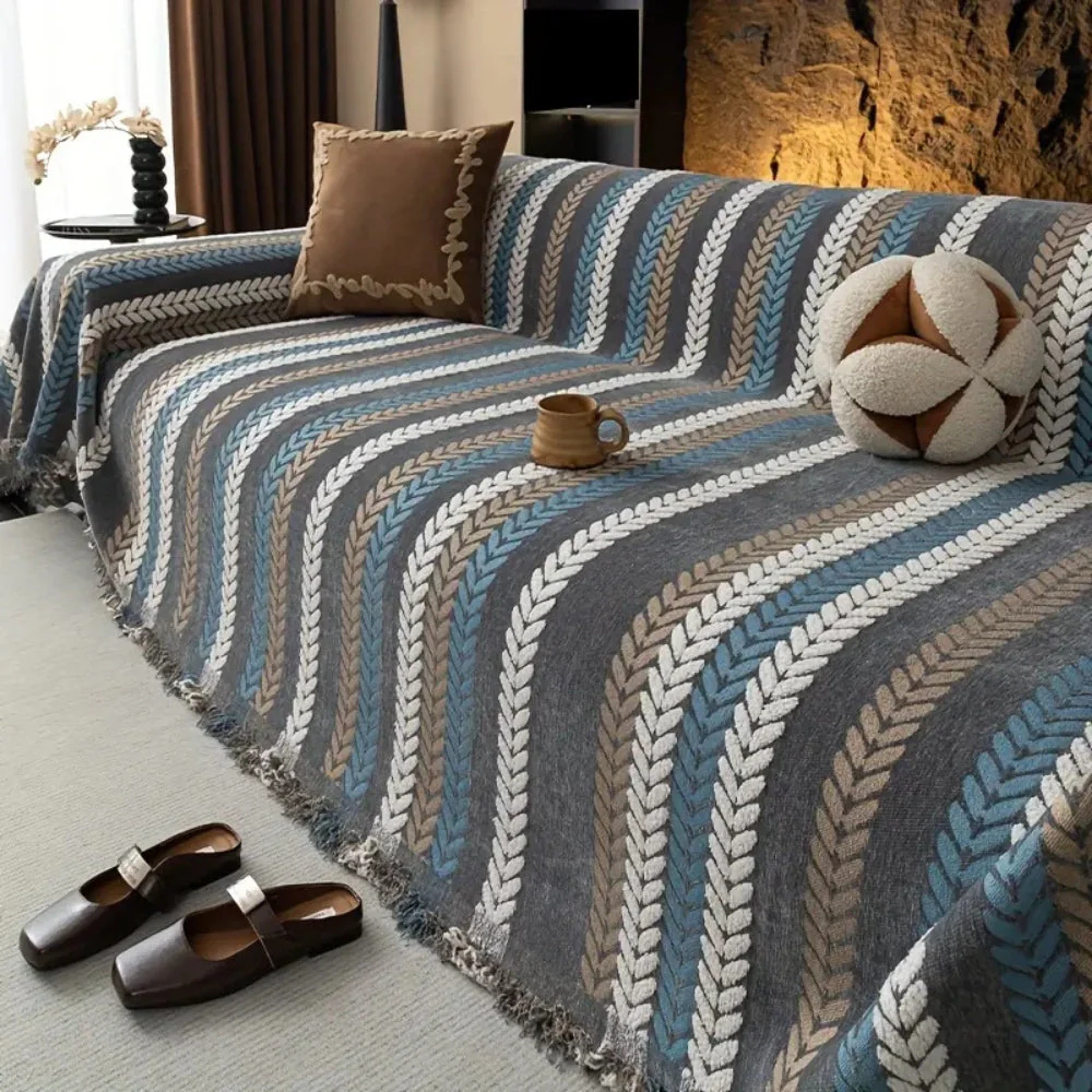 Cascade Stripe Sofa Cover - Image 2