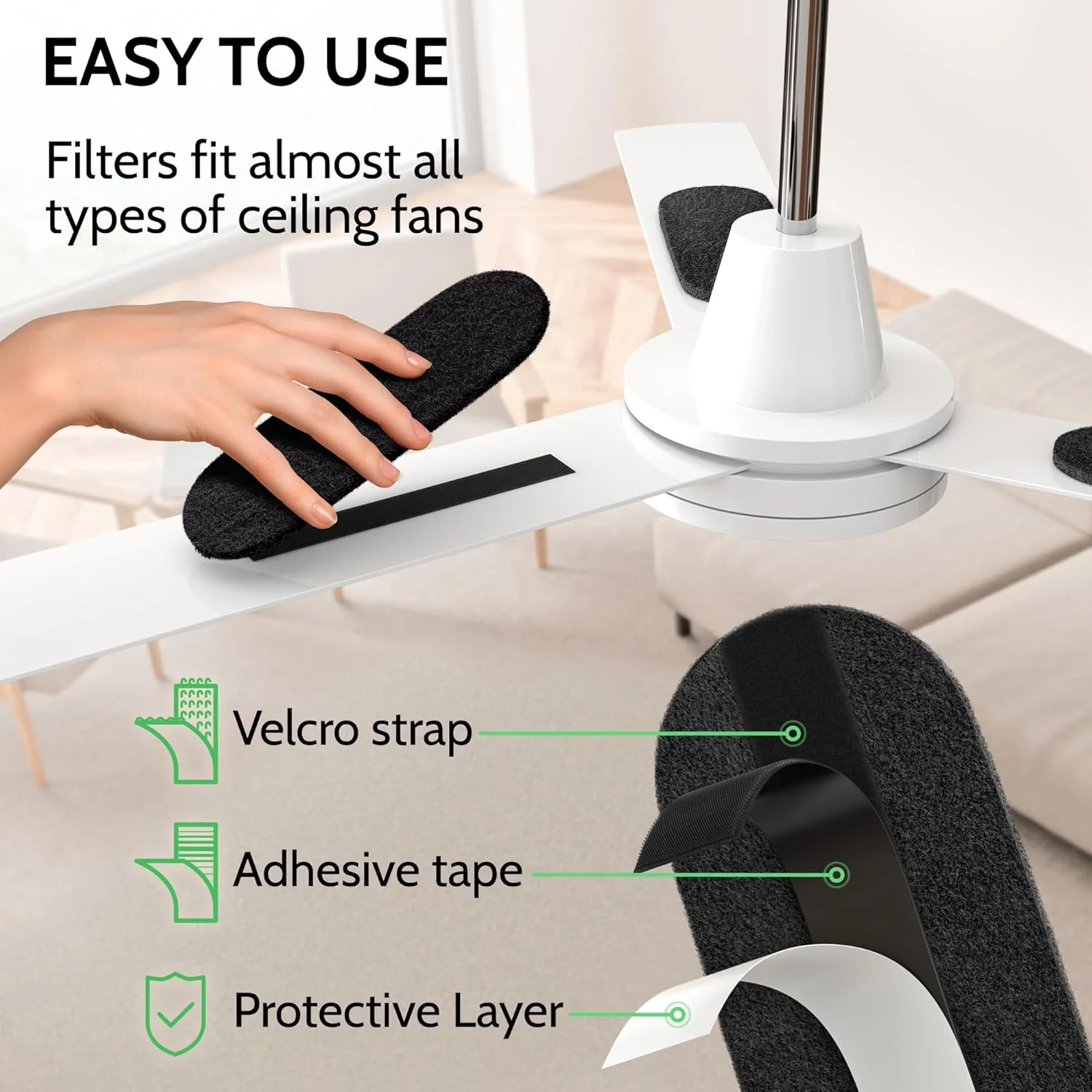 Ceiling Fan Air Purifier Pads | For Indoor Allergies & Hay fever - Image 8