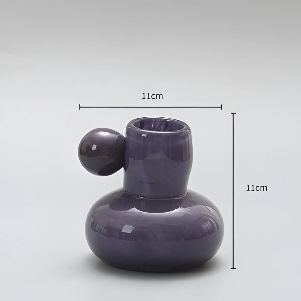 Celestial Nordic Glass Candle Holder - Image 4