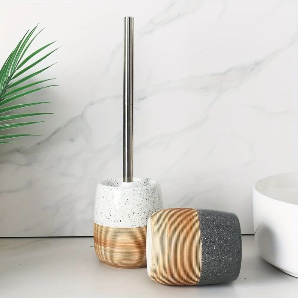 Elegant Bathroom Toilet Brush & Holder Set - Image 3