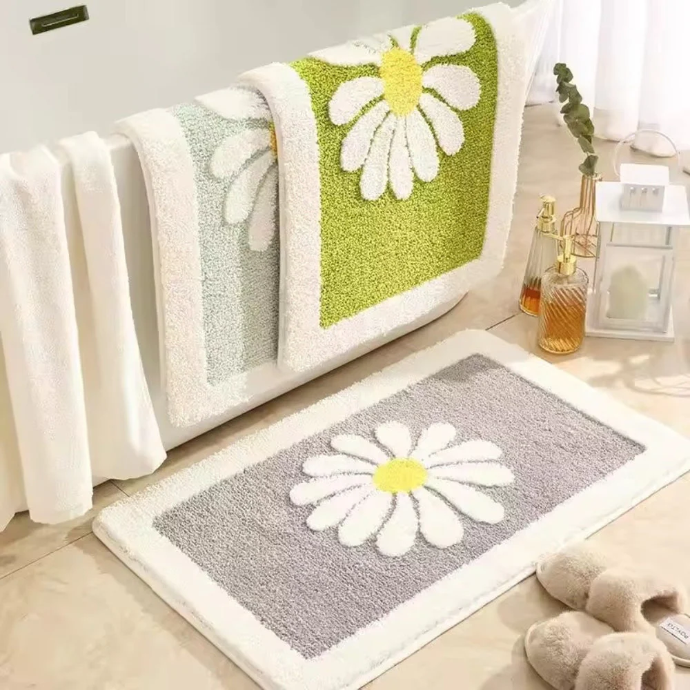 Charming Daisy Bloom Bath Mat - Image 5