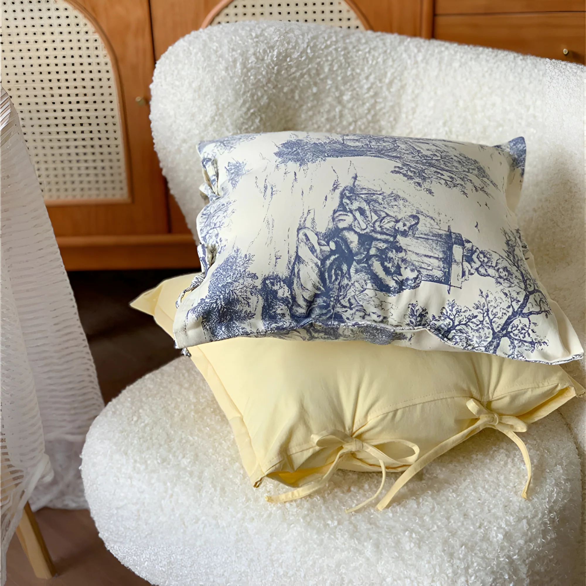 Chateau Vintage Print Cushion Cover - Image 4