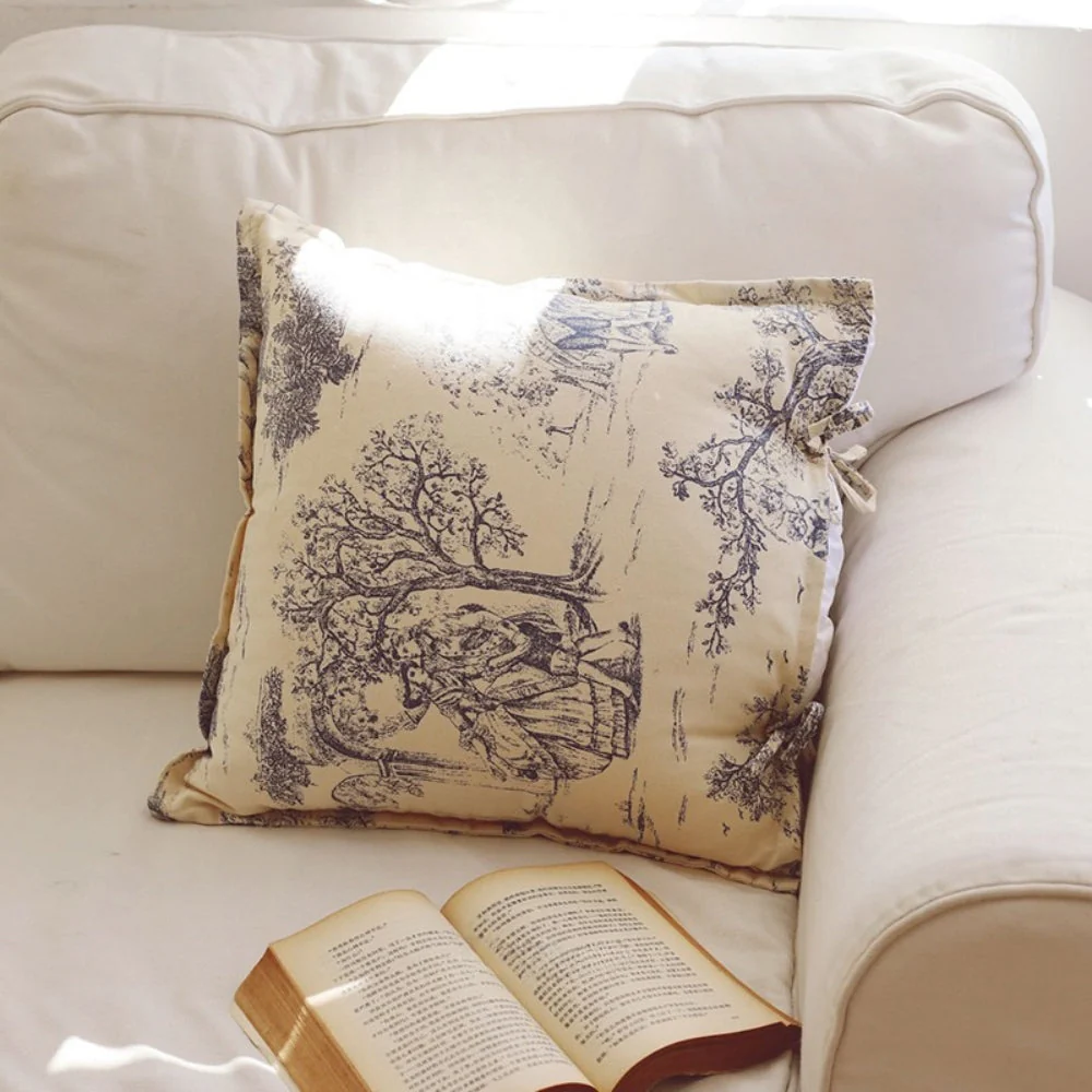 Chateau Vintage Print Cushion Cover - Image 5