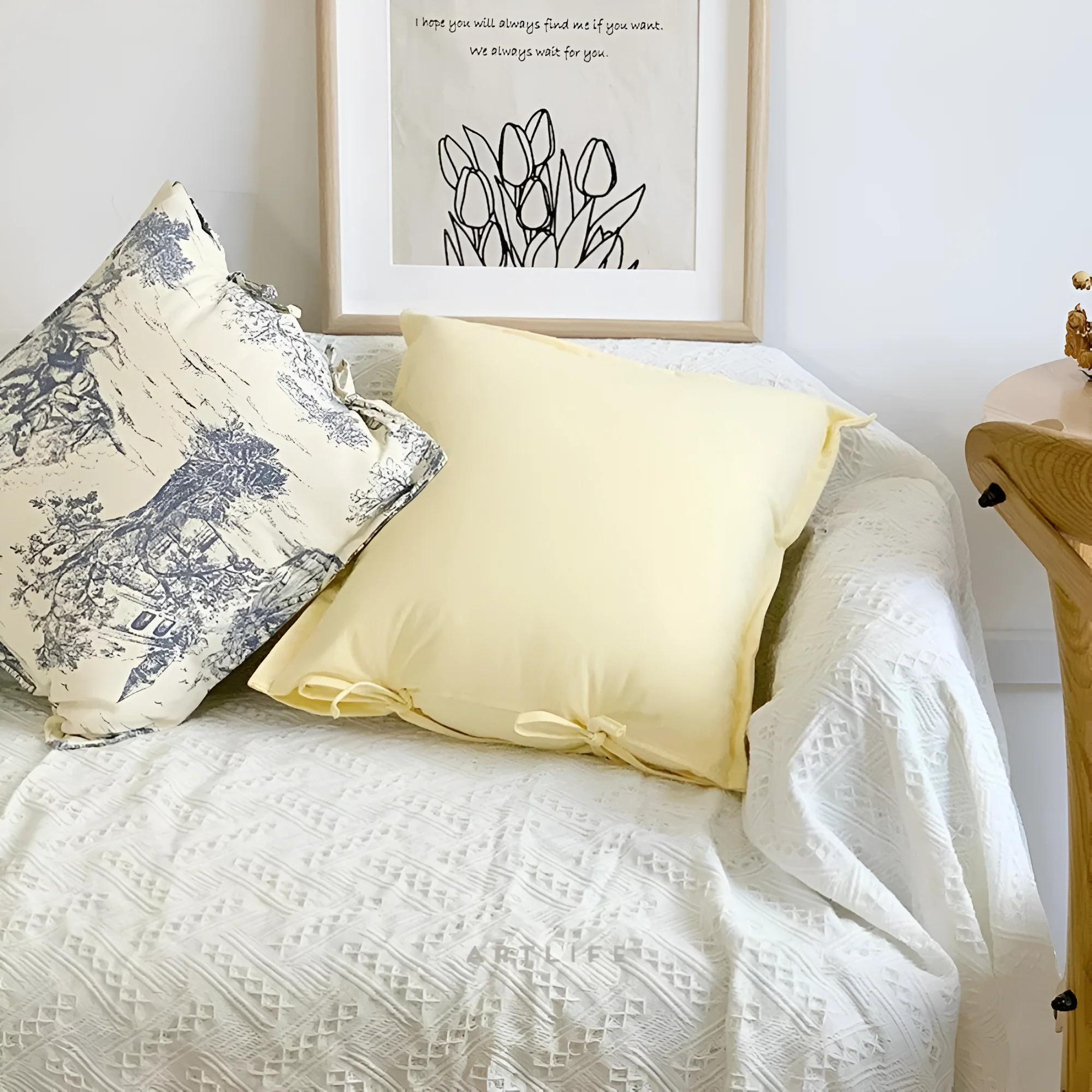 Chateau Vintage Print Cushion Cover - Image 6