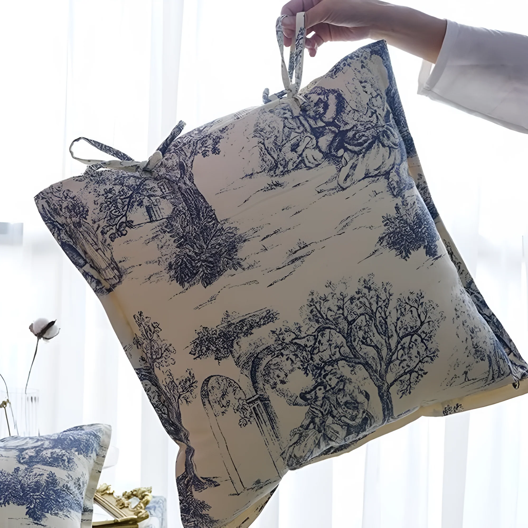 Chateau Vintage Print Cushion Cover - Image 7