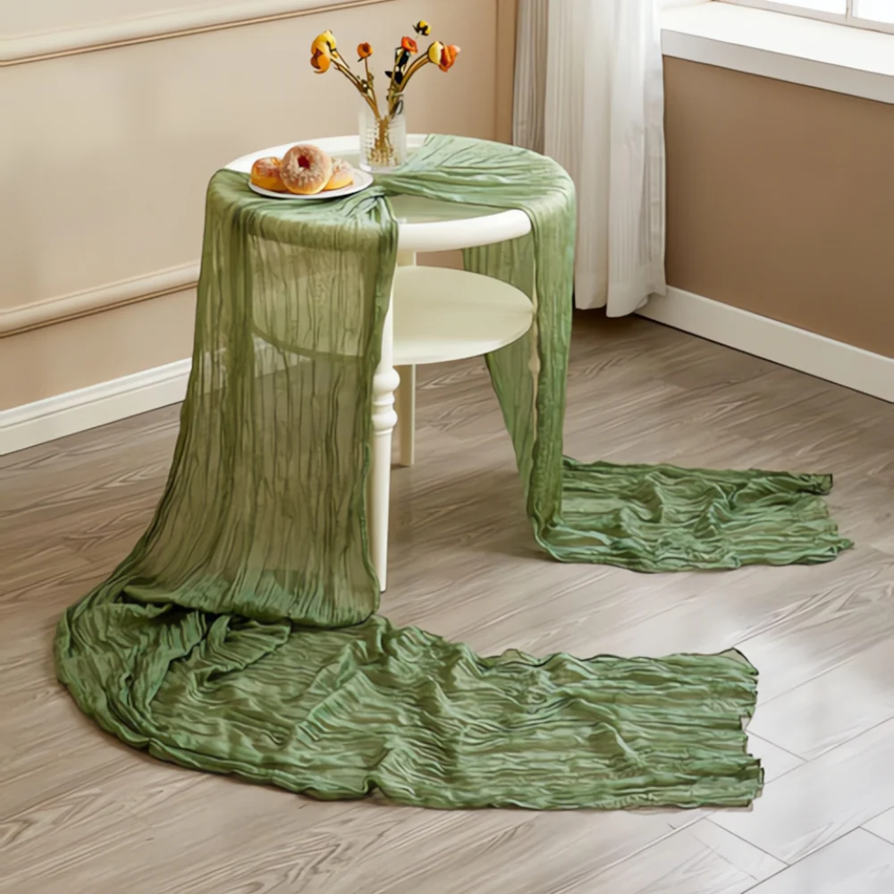Cheesecloth Flowy Table Runner | 10 Pcs Set - Image 5