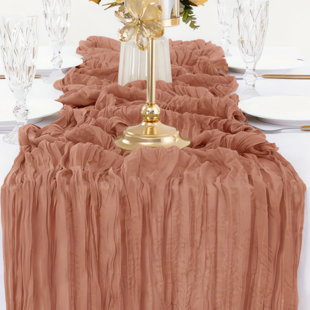 Cheesecloth Flowy Table Runner | 10 Pcs Set - Image 7