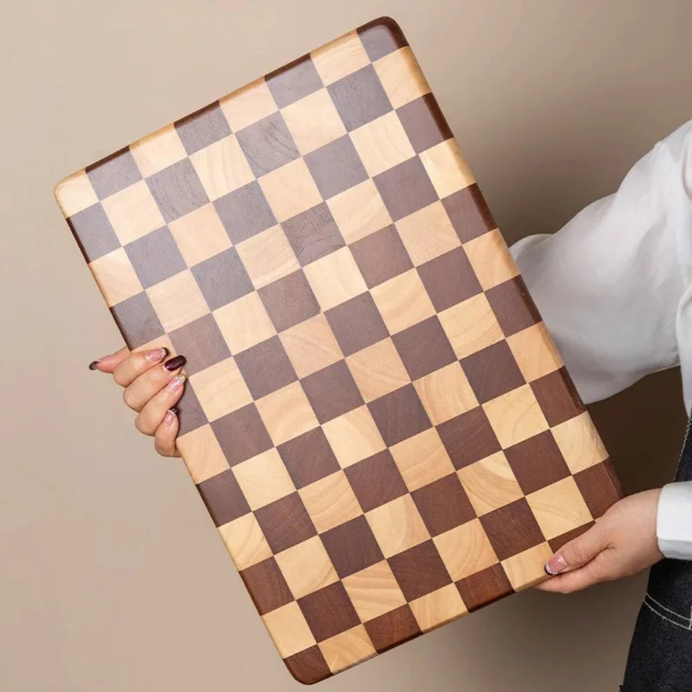 Chess-Inspired Acacia Wood Chopping Board - Image 5