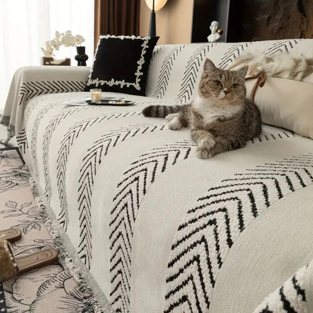 Chevron Echo Line Sofa Cover - Image 6