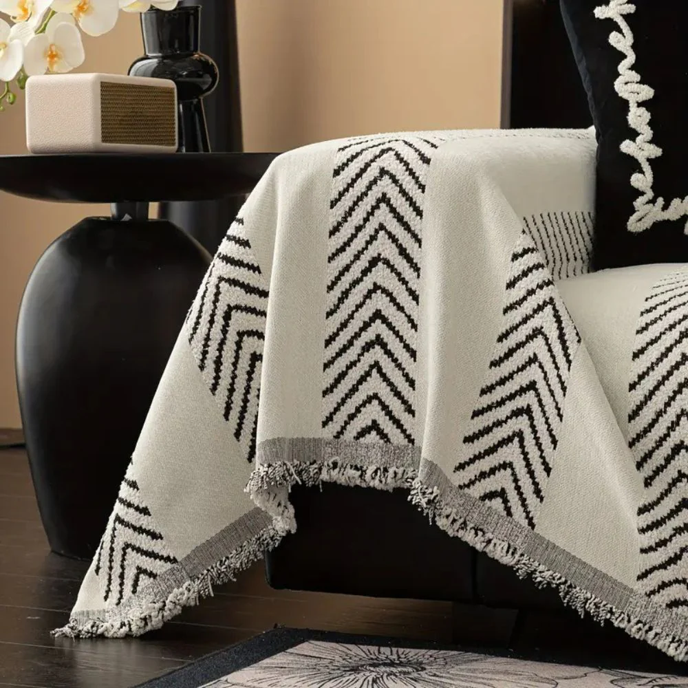 Chevron Echo Line Sofa Cover - Image 7