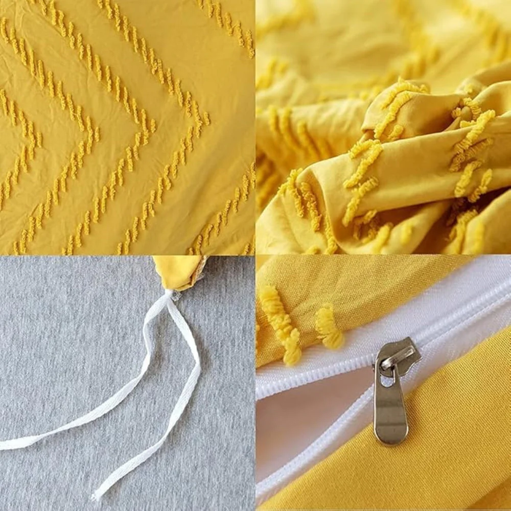 Chevron Plush Quilt Cover | 3pcs Set - Image 4