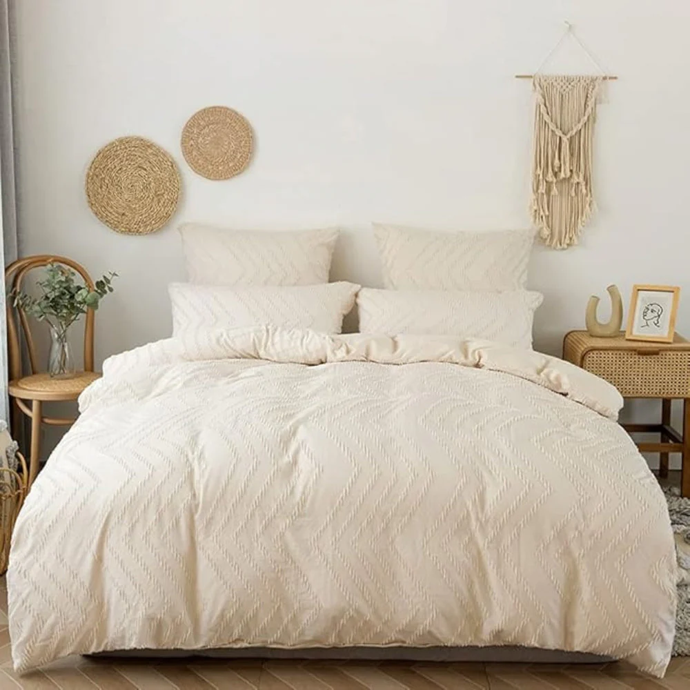 Chevron Plush Quilt Cover | 3pcs Set - Image 7