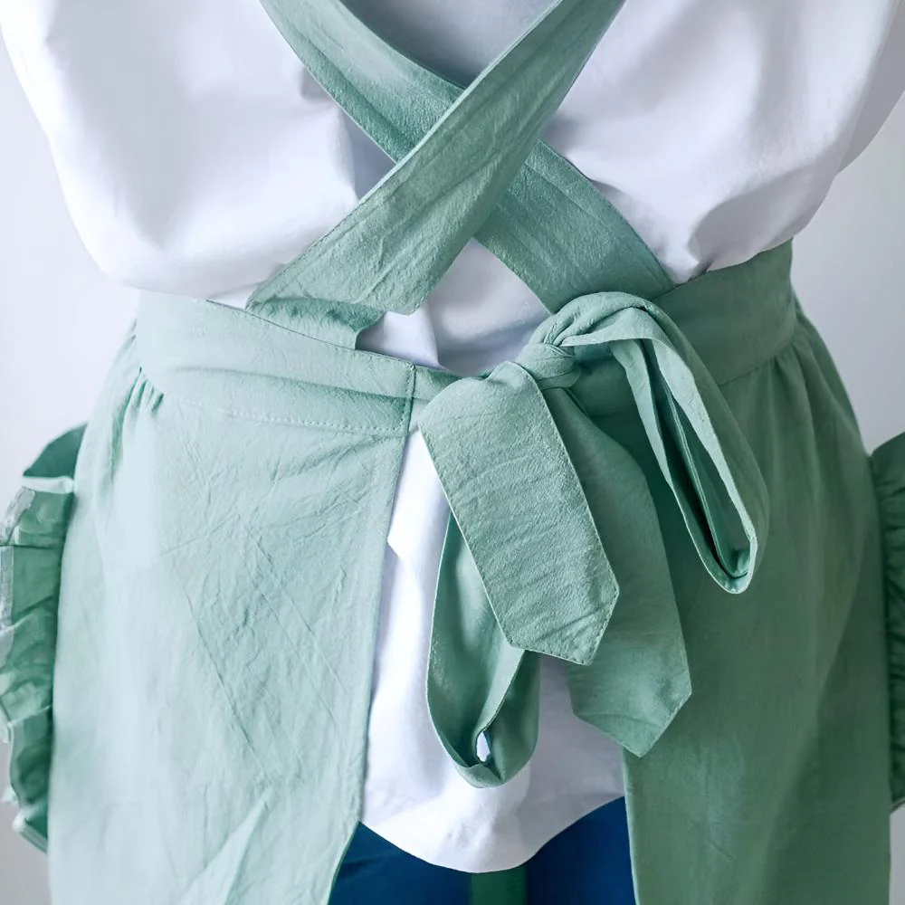Chic Ruffle Pocket Apron - Image 3
