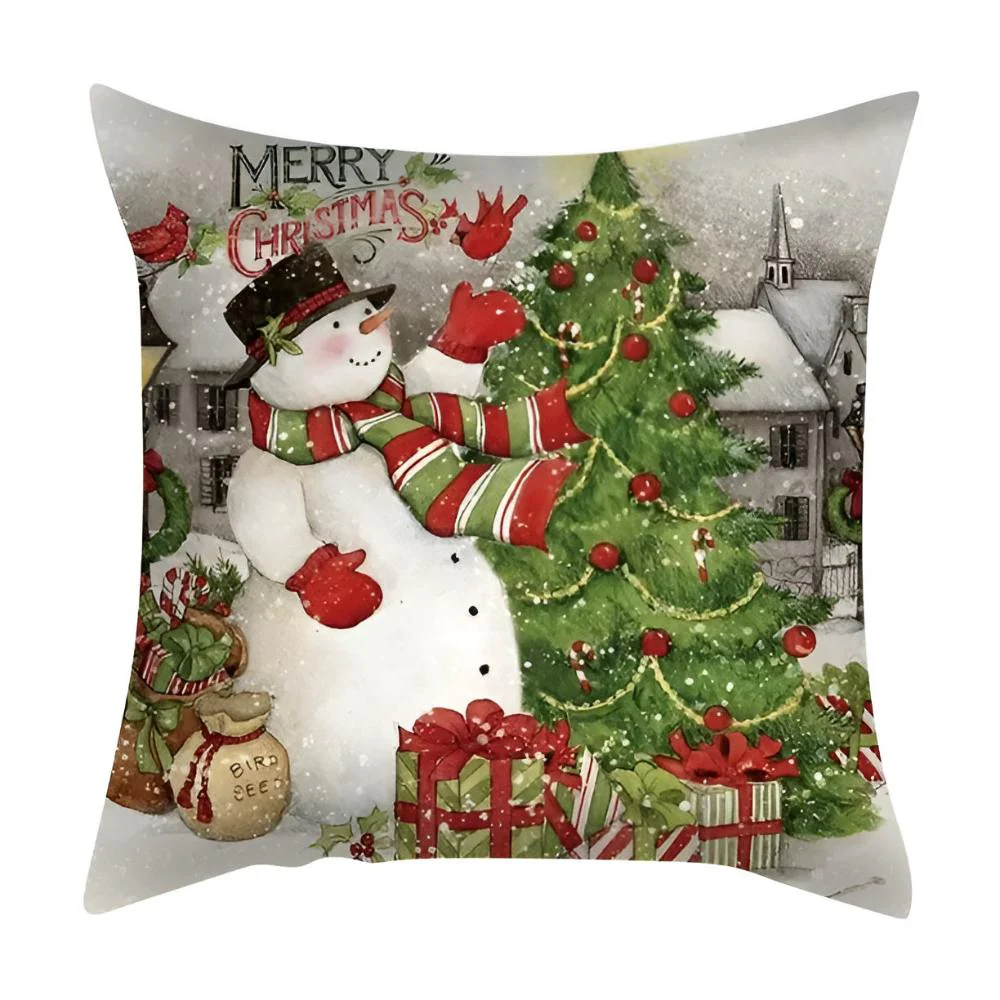 Christmas Cardinal Cushion Cover - Image 4