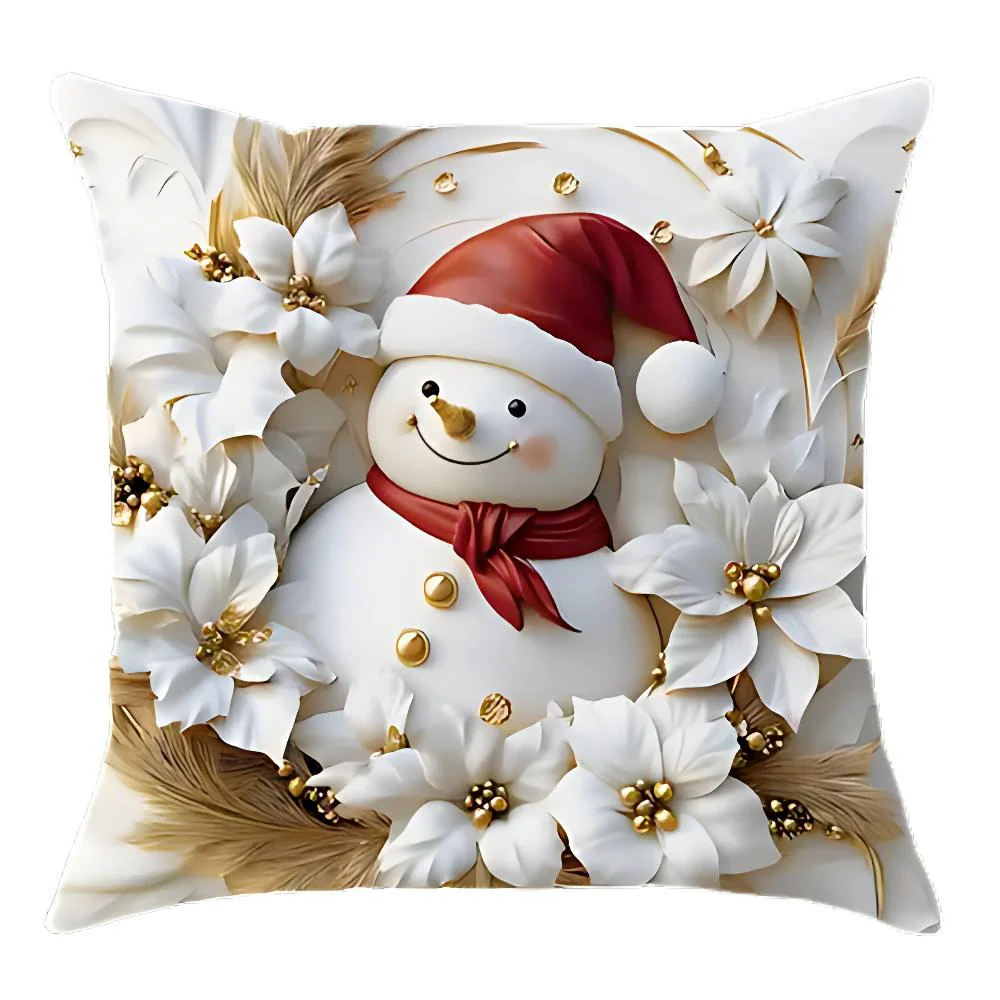 Christmas Charm Velvet Cushion Covers | Set of 4 - Image 5