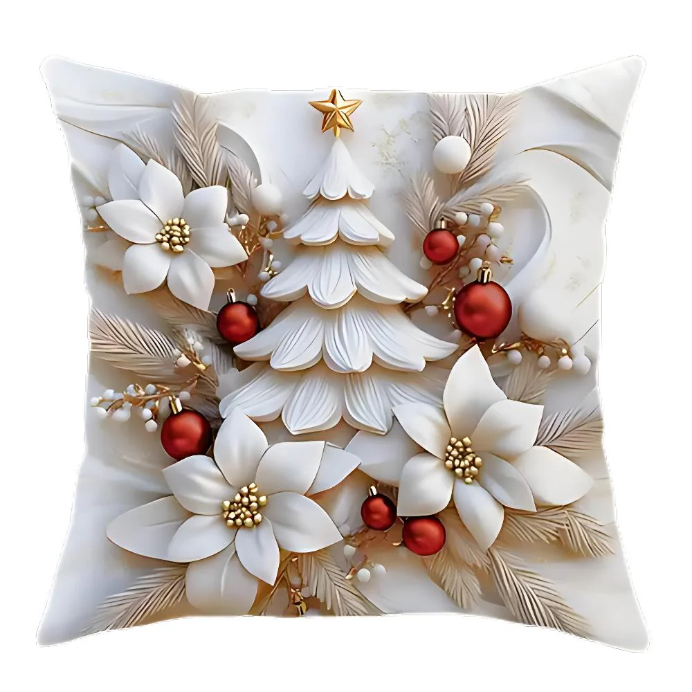 Christmas Charm Velvet Cushion Covers | Set of 4 - Image 7