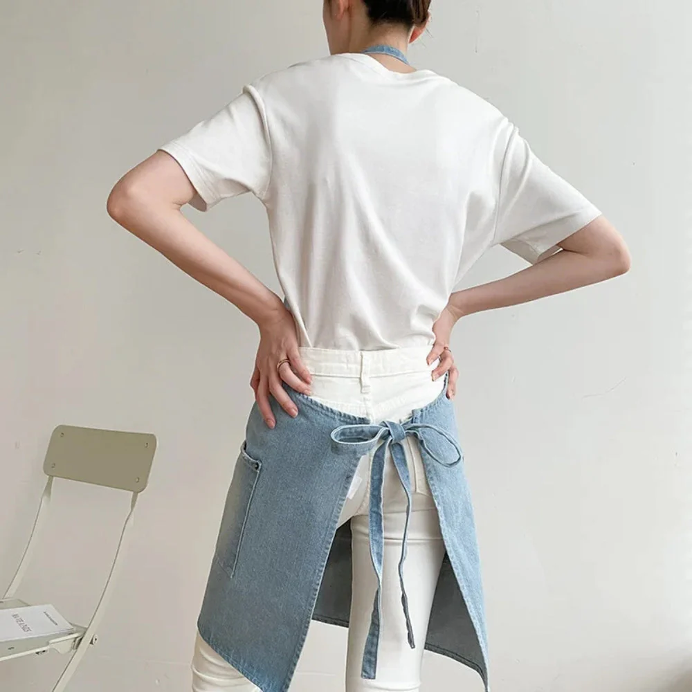 Classic Blue Denim Pocket Apron - Image 3