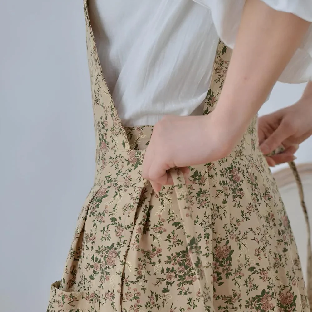 Classic Cotton Floral Apron - Image 7