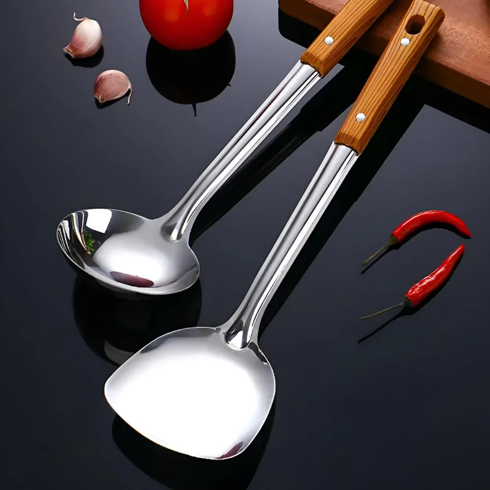 Classic Stainless Steel Kitchen Utensil Set (5 Sets) - Image 4