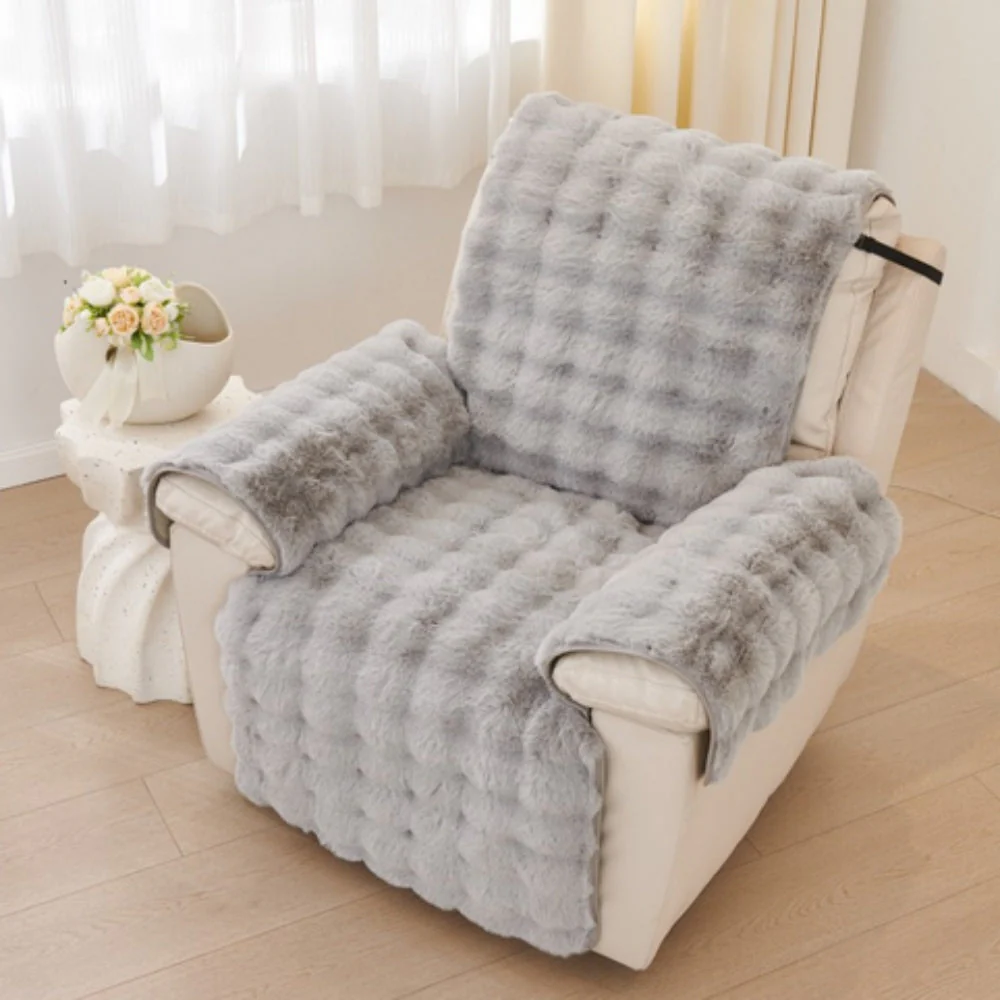 Faux Fur Recliner Sofa Cover - Image 5
