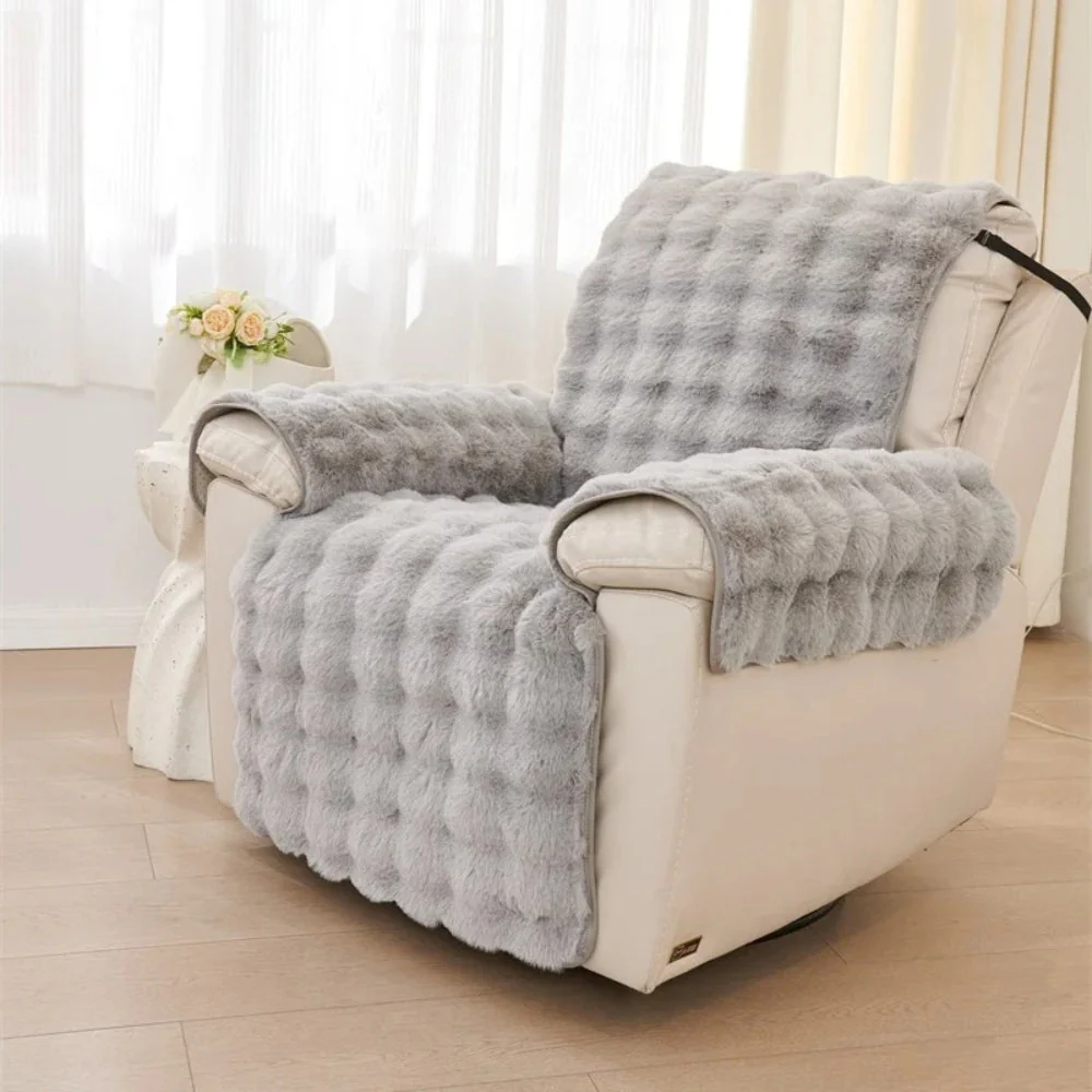 Faux Fur Recliner Sofa Cover - Image 8